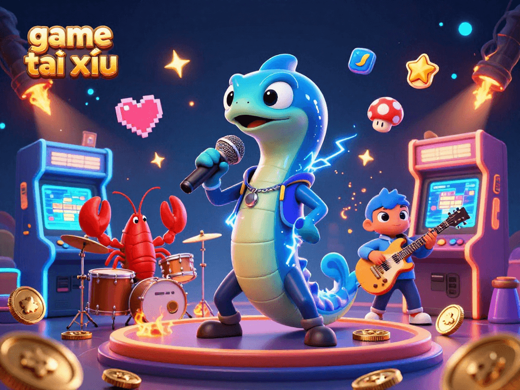 Experience game tài xỉu at an underwater casino with vibrant characters and dynamic action.