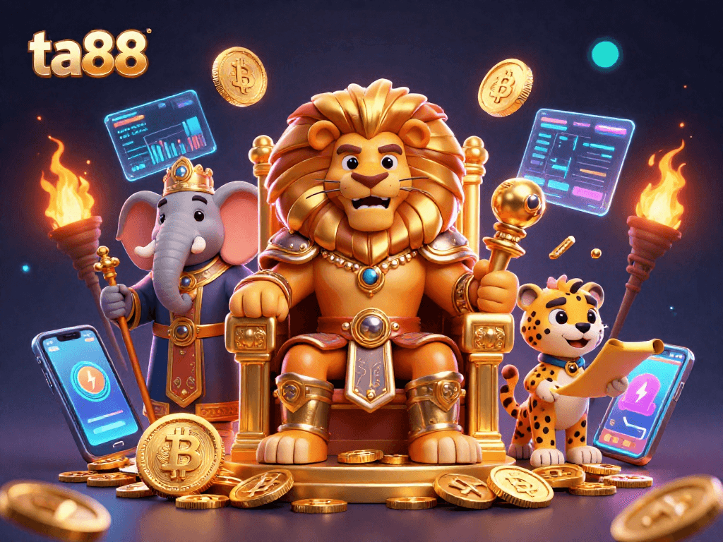 Join the exciting world of ta88 and experience thrilling casino adventures with a fierce lion king.