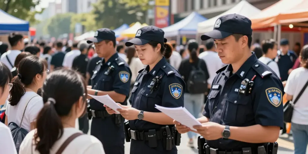 Local Security Company providing trusted services during an event in London.