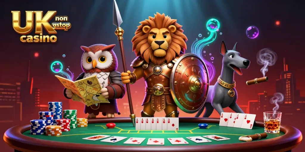 Experience the thrill of a UK non gamstop casino with strategic characters and dynamic gambling elements.