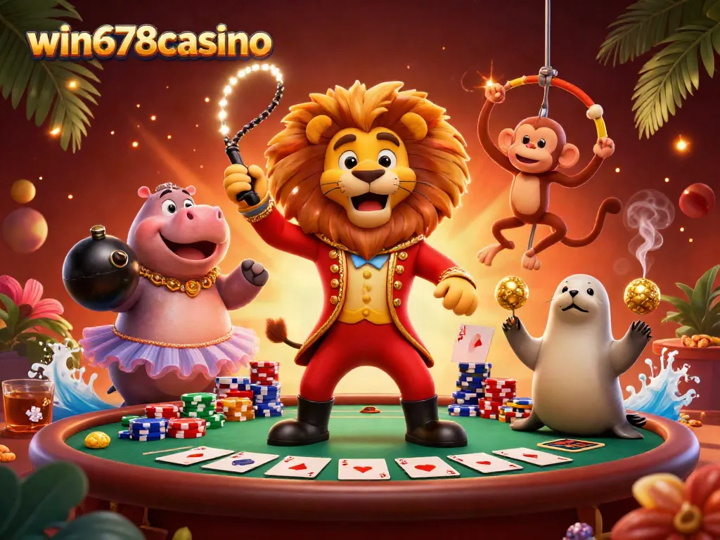Win678casino offers a vibrant casino experience featuring dynamic characters and intricate game elements.