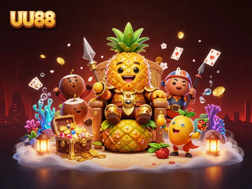Experience the vibrant gaming atmosphere at UU88 with iconic characters and thrilling elements of play.