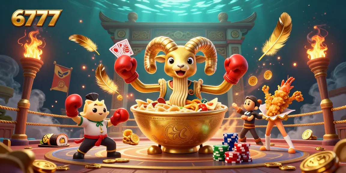 Engage with the dynamic world of 6777, showcasing interactive characters in a vibrant casino scene.