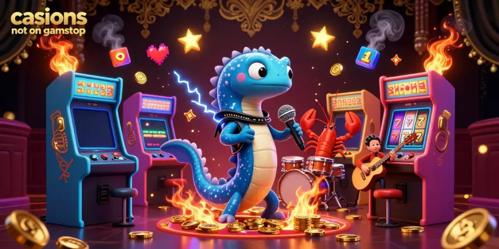 Experience thrilling fun at casinos not on gamstop with a vibrant DJ performance in an underwater casino.