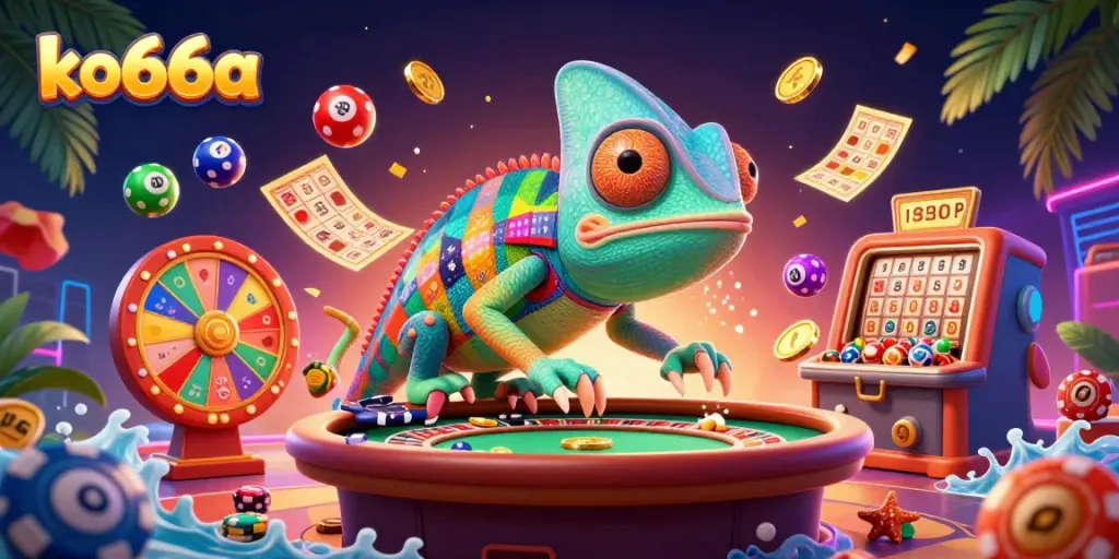 Experience the excitement at the ko66a casino with vibrant games and a dynamic chameleon owner.