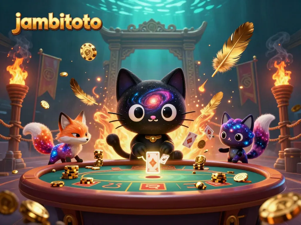 Experience jambitoto's thrilling casino adventure with vibrant characters and exciting elements.