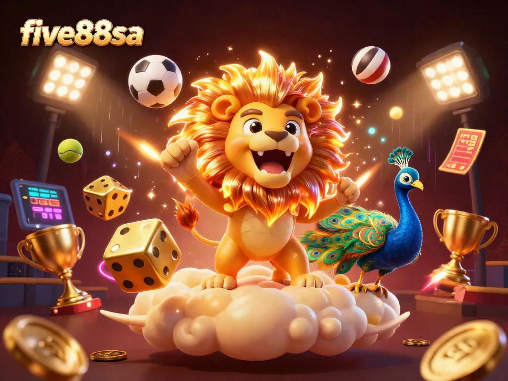Experience thrilling gameplay at five88sa with vibrant 3D casino elements and dynamic sports betting action.