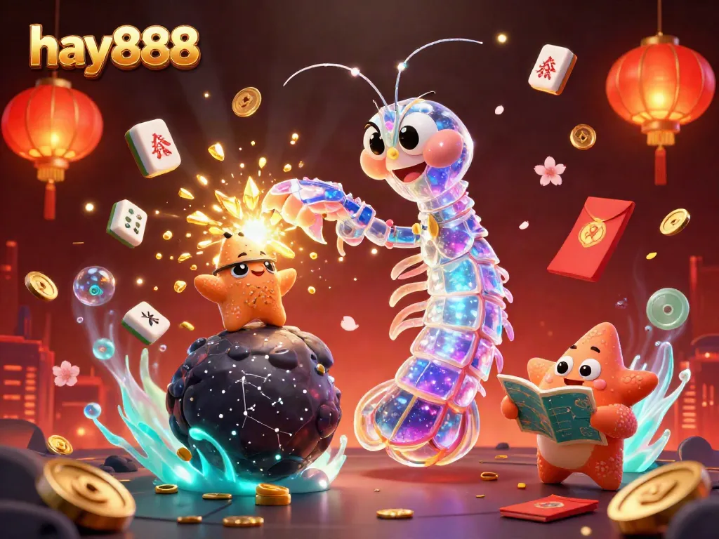 Engage with dynamic gaming action at hay888, showcasing vibrant casino elements and exciting characters.
