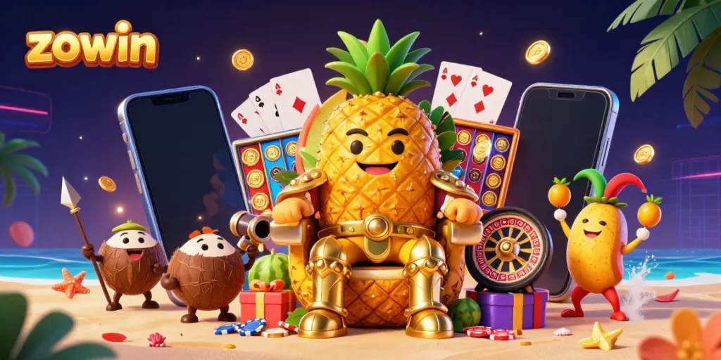 Spin to win with exciting games at zo win, featuring vibrant casino characters and elements.
