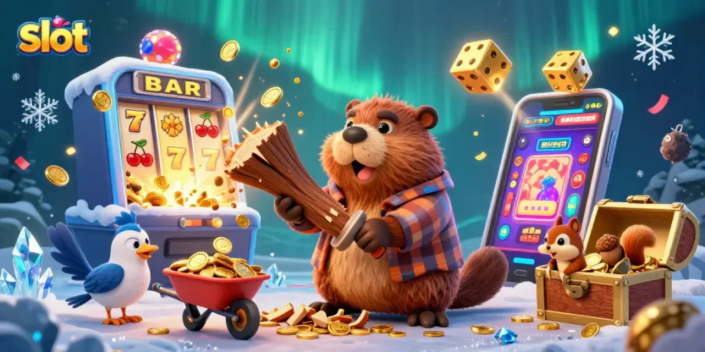Spin to win at online slot games, featuring vibrant characters and jackpot visuals.