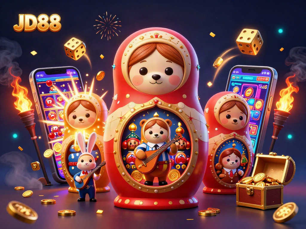 Experience thrilling gameplay with JD88 as bears reveal dealer outfits in a dazzling casino.