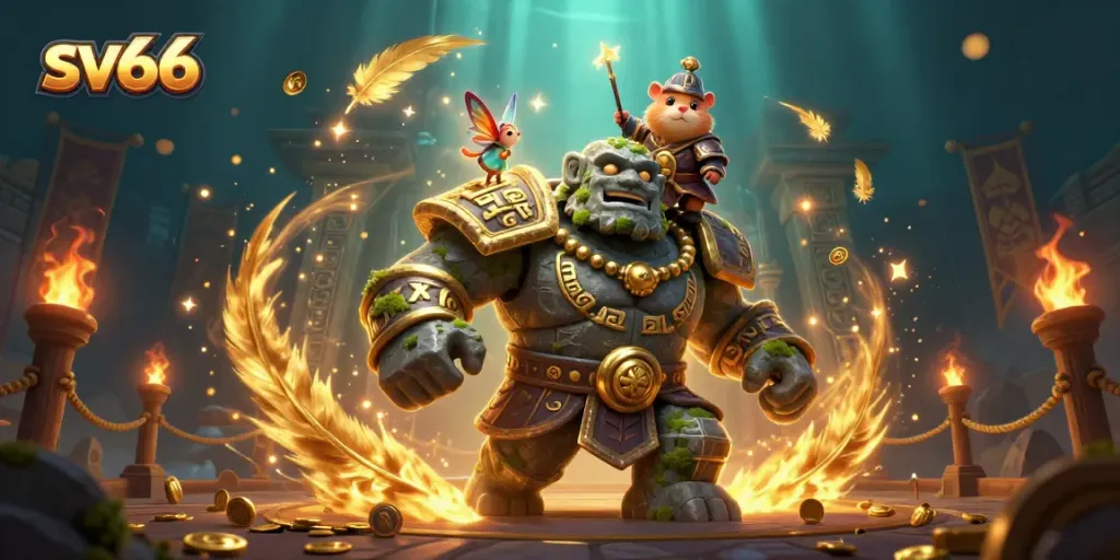 Experience thrilling sv66 winnings with enchanting characters in a vibrant casino setting.