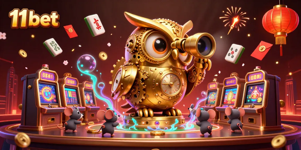 Experience the excitement of 11 bet with a vibrant 3D casino scene featuring whimsical characters and immersive elements.