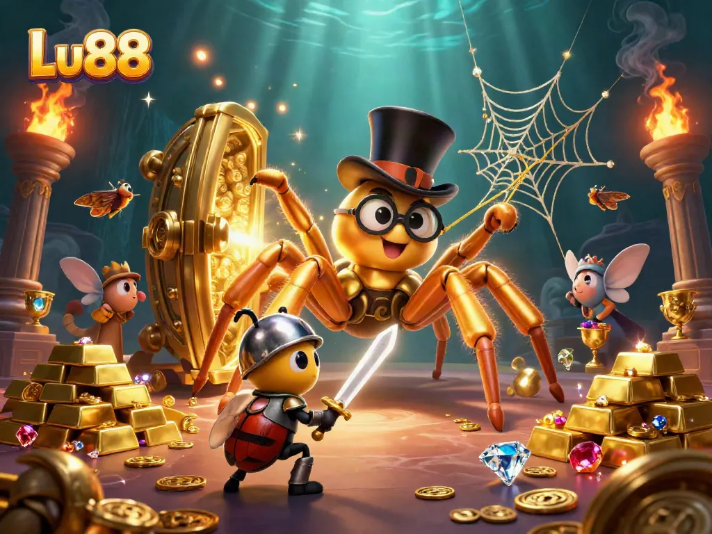 Experience thrilling gaming at Lu88 with vibrant visuals of engaging characters in an immersive casino scene.