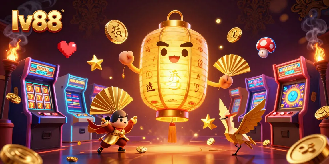 Experience vibrant gameplay thrilling at lv88 casino with a glowing lantern spirit and interactive gaming elements.