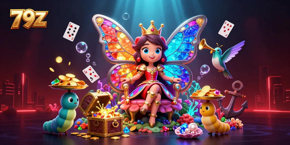 Engage with 79Z's vibrant gaming experience featuring a butterfly queen and dynamic treasures.