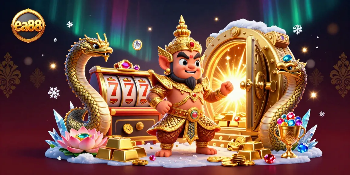 Engage with the vibrant casino adventure at ea88, featuring playful characters and rich treasures in 3D.