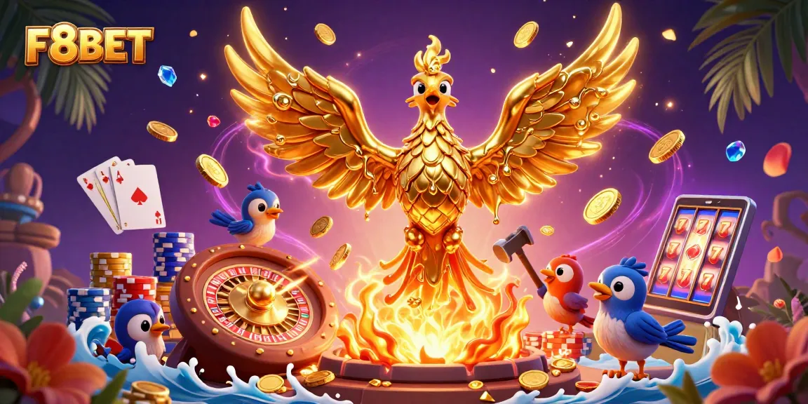 Experience the thrill of F8BET's online casino with dynamic games and golden winnings.