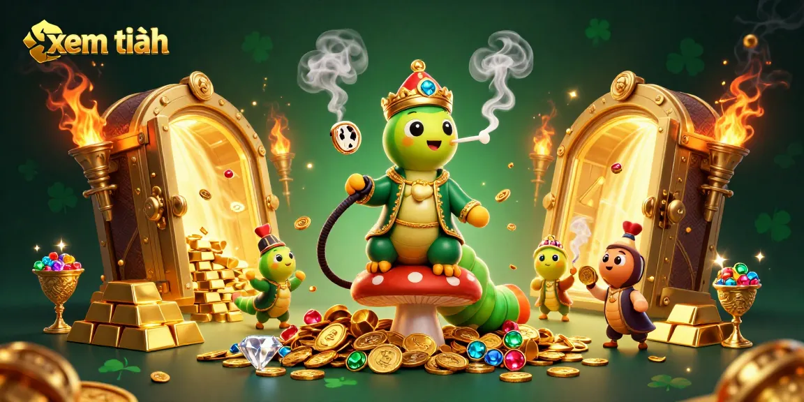 Experience the thrilling action of gambling with "xem thêm" in this dynamic 3D casino scene, showcasing rich details and vibrant illustrations.