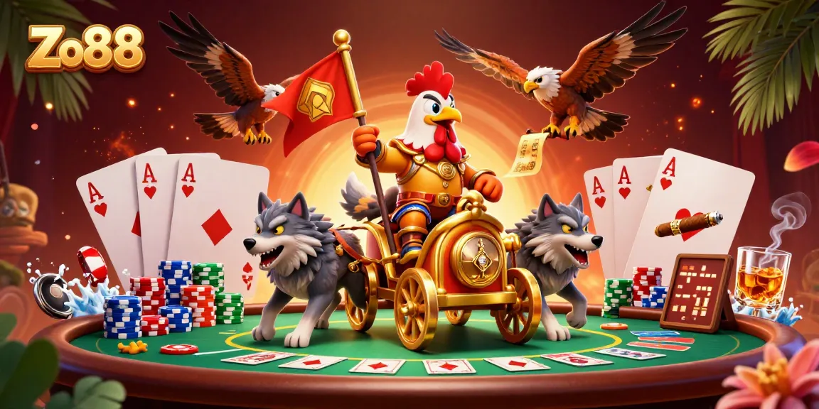 Experience exciting gameplay with Zo88 through vibrant dynamic poker scenes.
