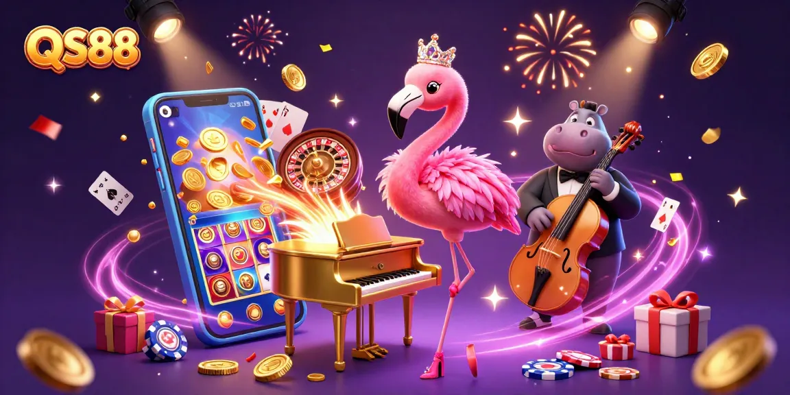 Experience thrilling moments with QS88 as you play colorful slots and enjoy live entertainment in a dazzling casino.
