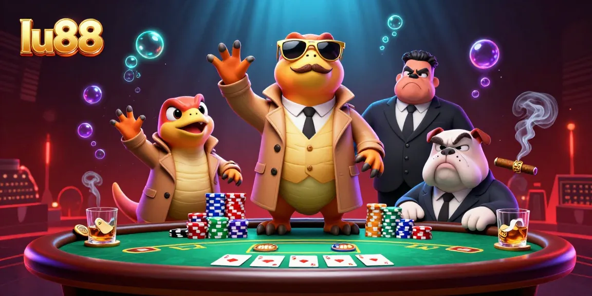 Experience thrilling gameplay at lu88 with three raptors attempting to enter a VIP casino lounge.