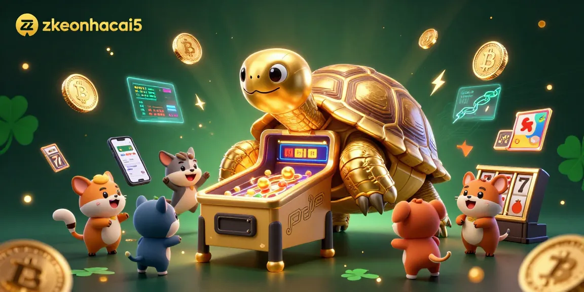 Engage in thrilling gameplay with zkeonhacai5 featuring a colossal tortoise pinball machine.