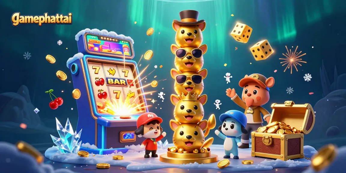 Experience thrilling wins with gamephattai's vibrant 3D slot machine action and captivating totem pole!