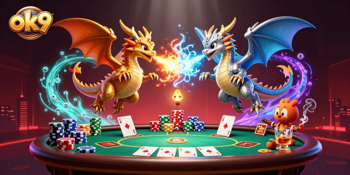 Engage with ok9's thrilling gaming experience featuring fierce dragons and poker excitement.